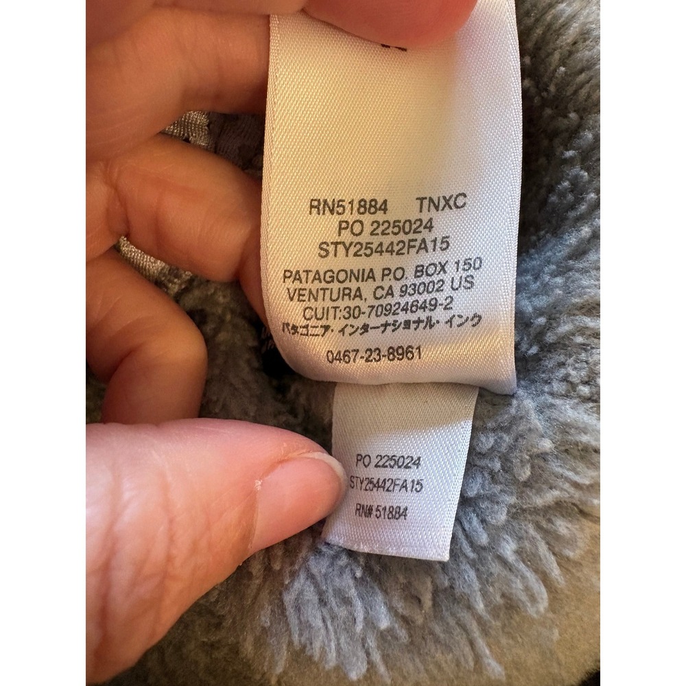 Patagonia Re-Tool Snap-T Fleece Pullover Womens Medium Grey Purple Polartec - Picture 10 of 11